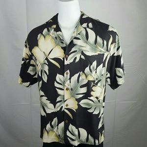 Tommy Bahama navy blue Hawaiin shirt size Large